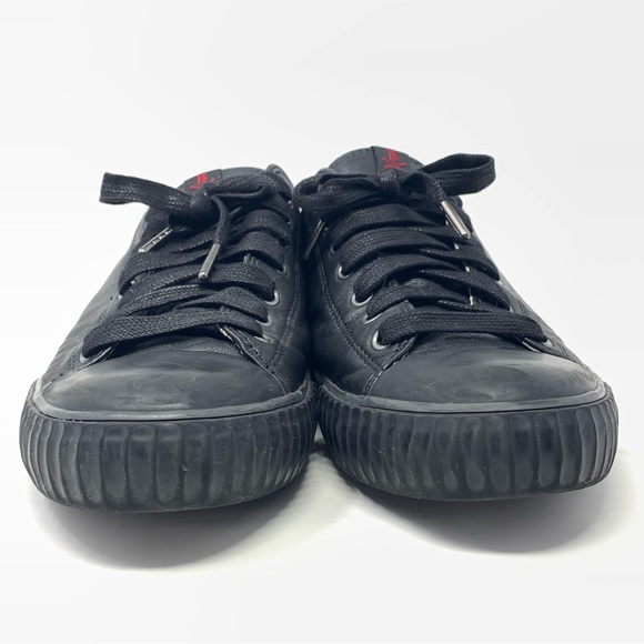 John Varvatos Bootleg Sneakers Low Top Black Size 8 - Picture 11 of 16